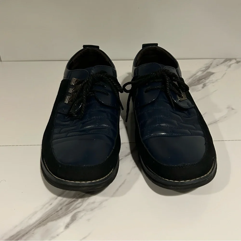 Gatsby Genuine Leather Orthopaedic Blue Oxfords Size 11.5 (45)